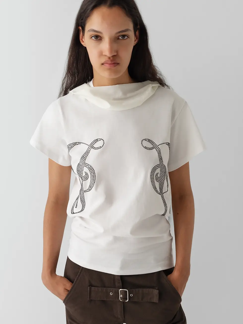 Thumbnail: GIMAGUAS / PHOEBE CRYSTAL T-SHIRT / WHITE