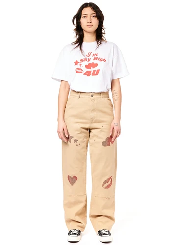 Sky High Farm / SH4U DOUBLE KNEE PANTS / DARK BAIGE | THE FOUR