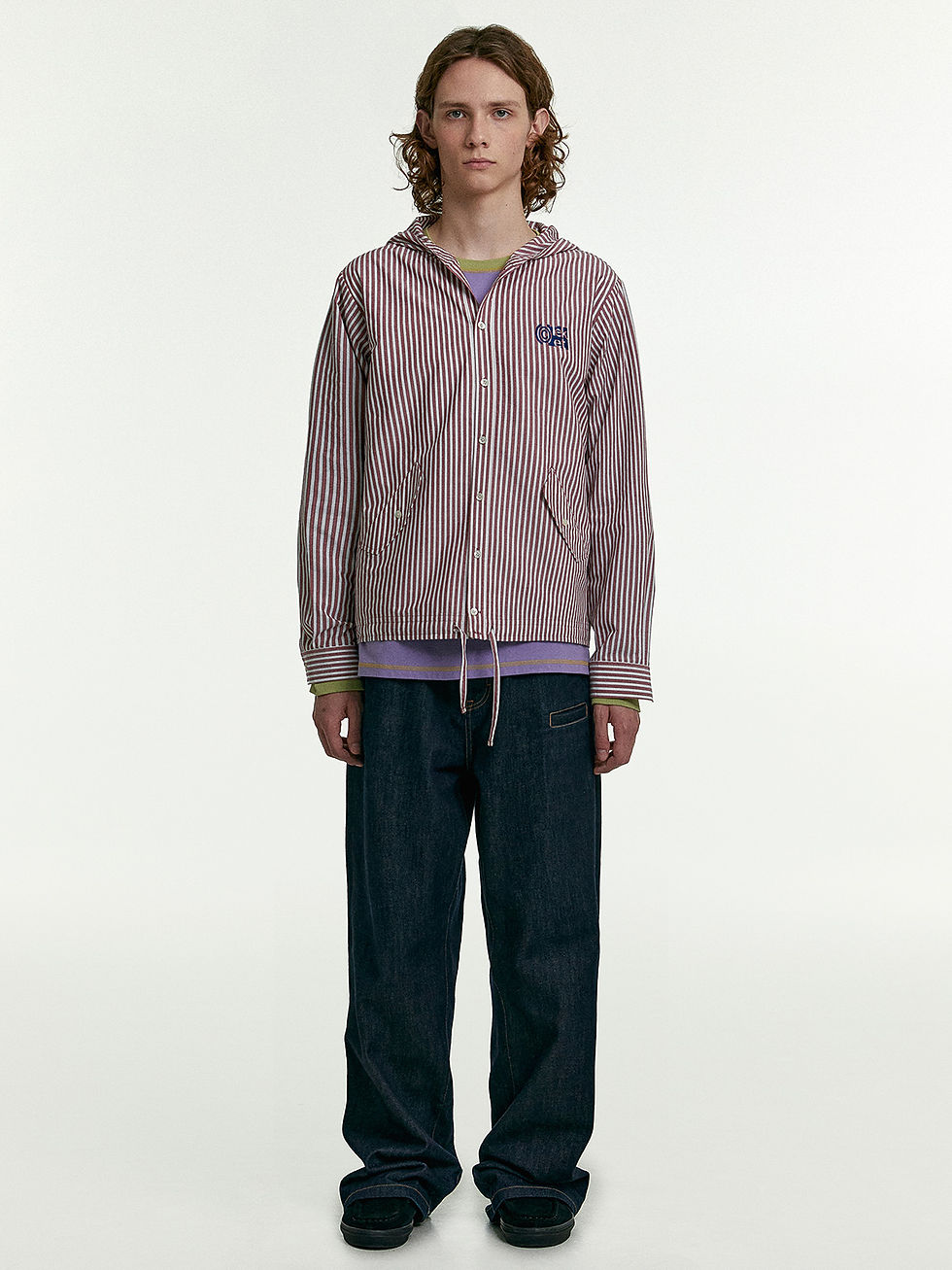 縮圖：TEKET / GUIDEBOOK BUTTON HOODED SHIRT / RED