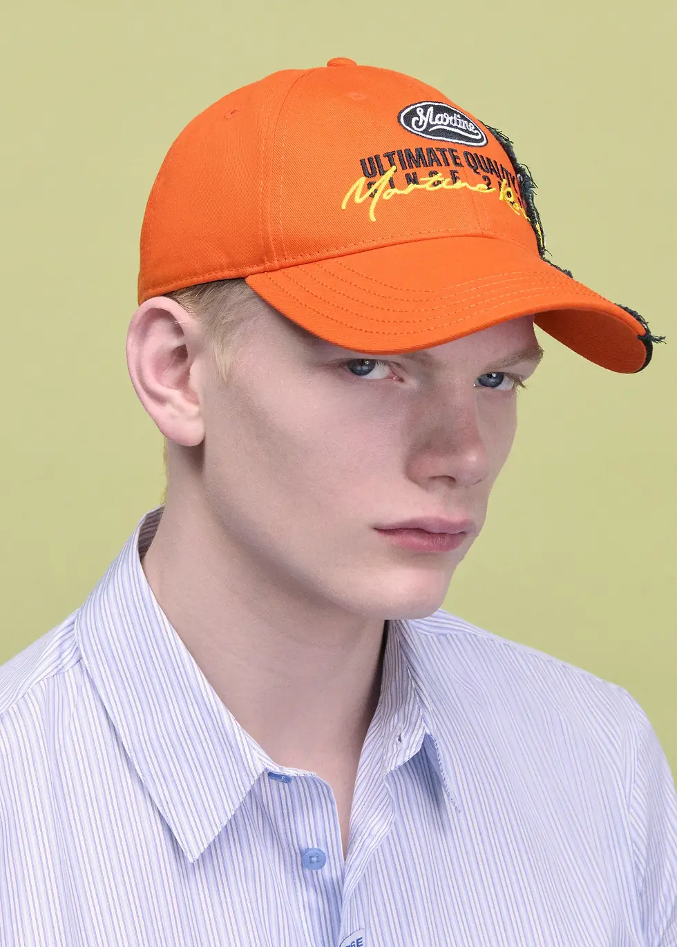 サムネイル： Martine Rose / COLLAGE CAP / ORANGE
