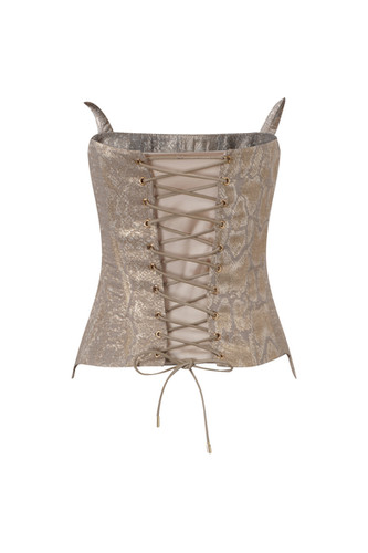 NODRESS コルセット NODRESS / Gold Brocade Python Horn Corset | THE FOUR-EYED SHOP