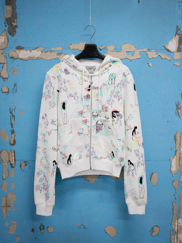 Ashley Williams / SHRUNKEN BABY HOODIE / WHITE “DAY IN THE LIFE