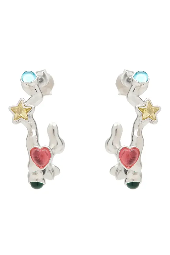 Collina Strada / FLORENCE EARRINGS / SILVER MULTI | THE FOUR-EYED SHOP
