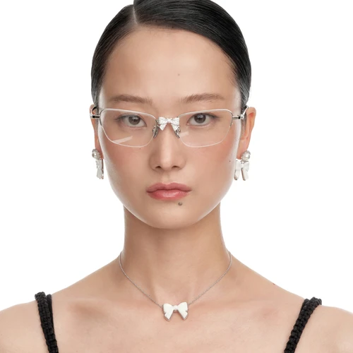YVMIN x SHUSHUTONG / Metal Bowknot Glasses / Silver | THE FOUR YVMIN x SHUSHUTONG / Metal Bowknot Glasses / Silver | THE FOUR