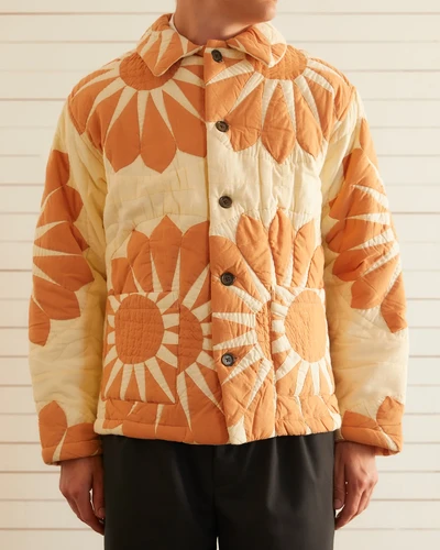 BODE / GRAND DAISY WORKWEAR JACKET / ORANGE MULTI | THE FOUR-EYED SHOP