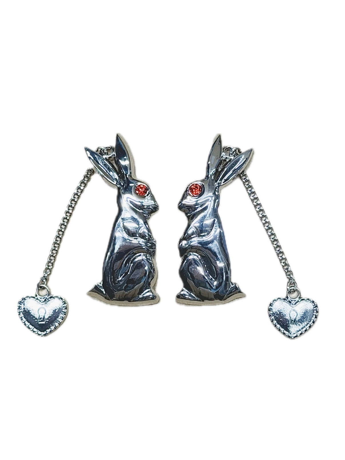 CHOPOVA LOWENA / BUNNY HAIR CLIPS / SILVER