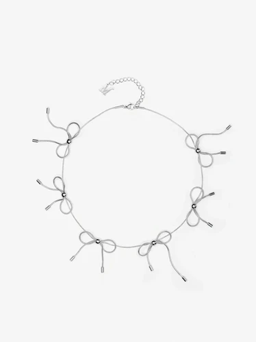 MARLAND BACKUS / BOW NECKLACE / SILVER | THE FOUR-EYED SHOP