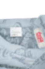 サムネイル： ERL  / JACQUARD DENIM FLARE PANTS / GREY COCA COLA