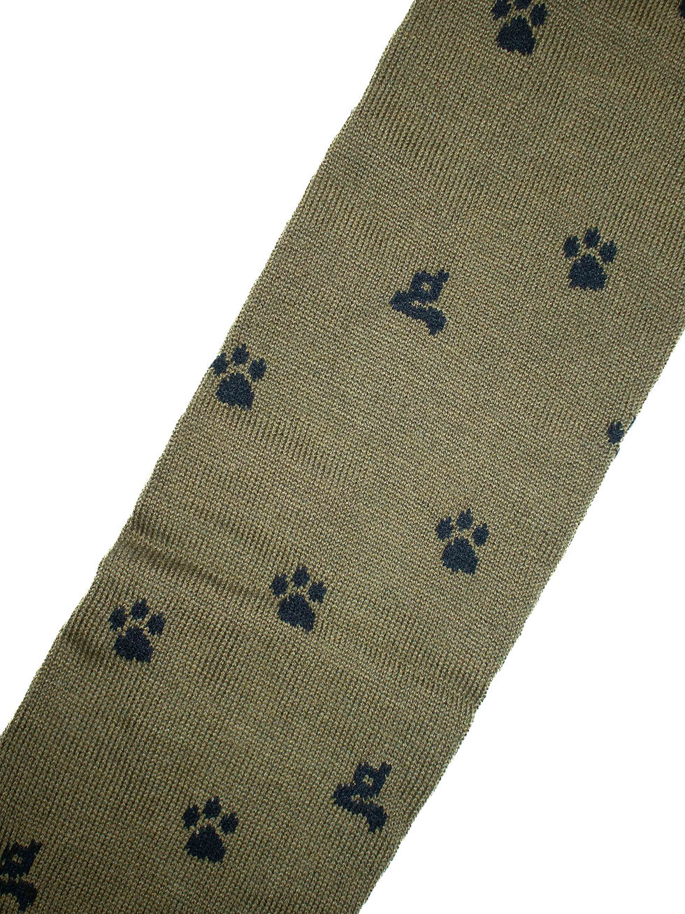 サムネイル： GRAPE / PAW-PRINT STIRRUP SLOUCHY WOOL LEG WARMERS / KHAKI