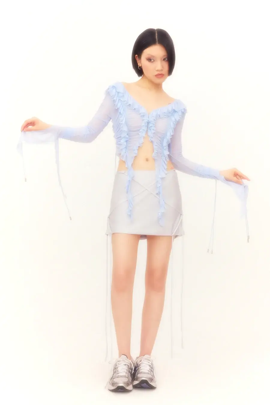 Thumbnail: NODRESS / Silver Stretchy Miniskirt