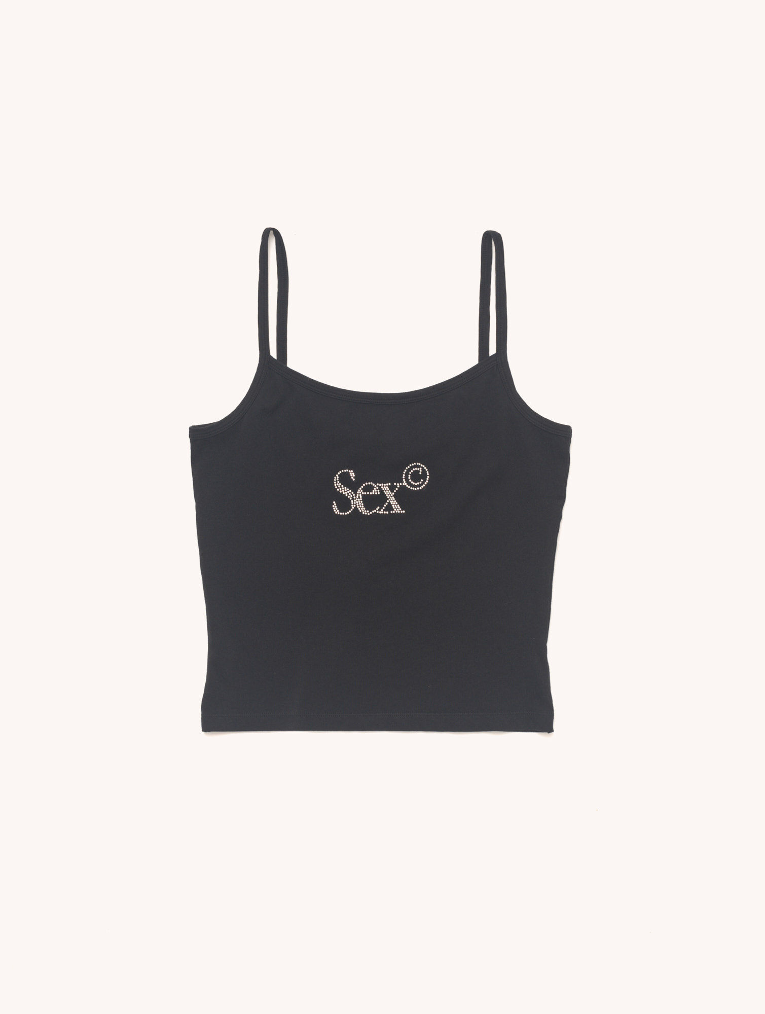 carne bollente / "S*X" CAMISOLE / BLACK