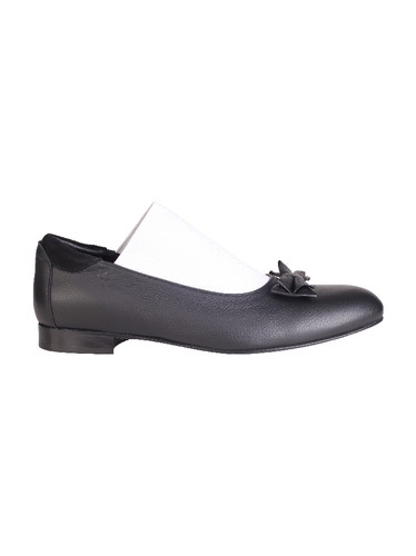 Stefan Cooke / ELASTIC OPERA SHOE / BLACK MIX WHITE DETAIL | THE