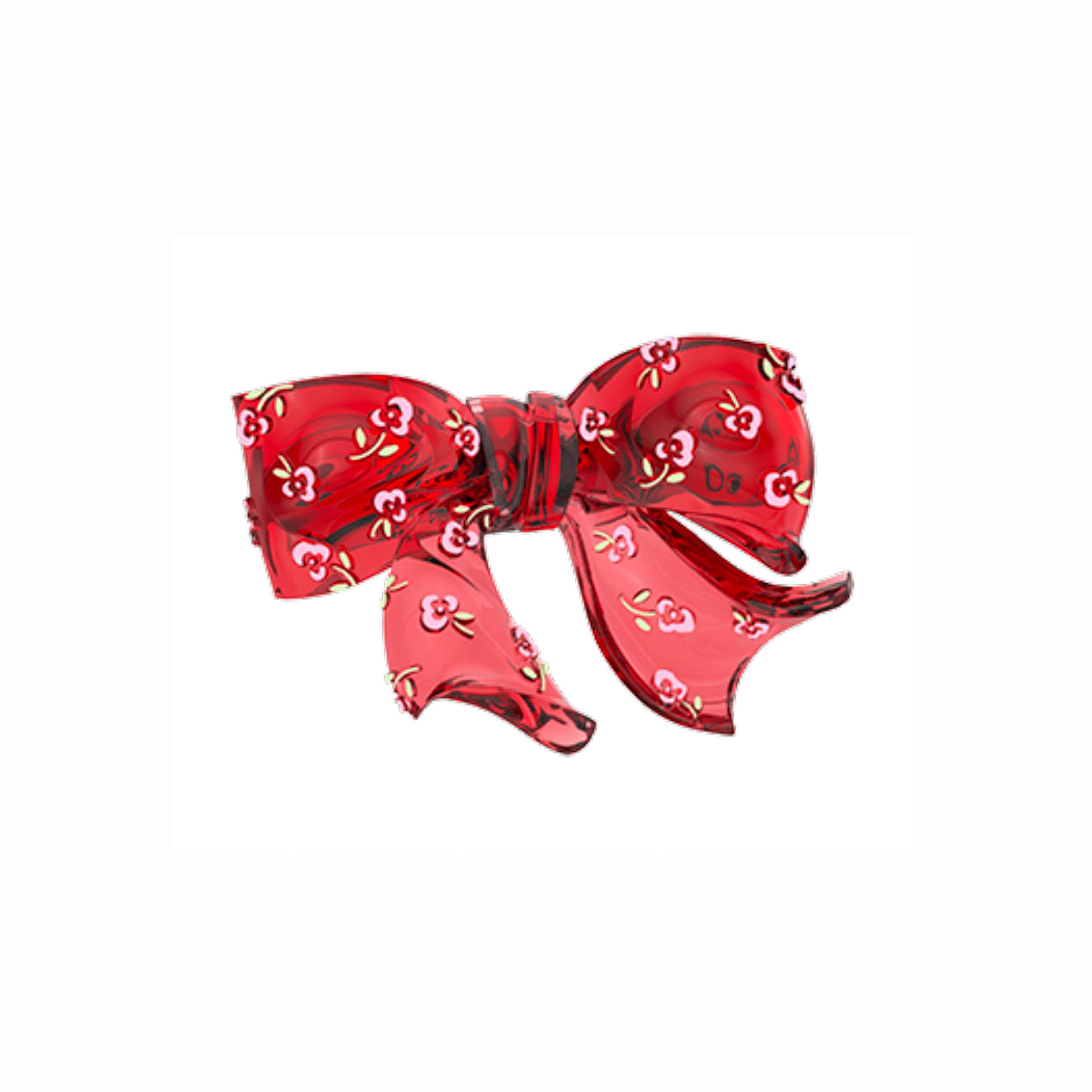 YVMIN x SHUSHU/TONG / FLORAL BOWKNOT RESIN HAIR CLIP / RED