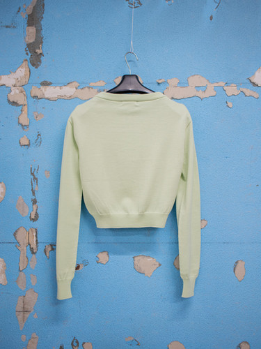 アンスドッツローブナー ブルゾン　Ans Dotsloevner Ans Dotsloevner / SHOULDER CARDIGAN / MINT | THE FOUR-EYED SHOP