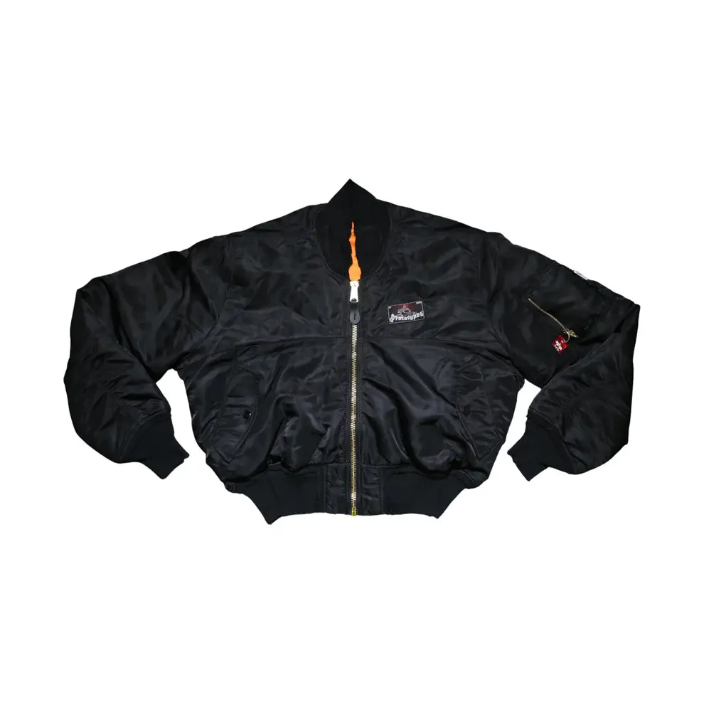 PROTOTYPES / RHINESTONE BOMBER JACKET / BLACK