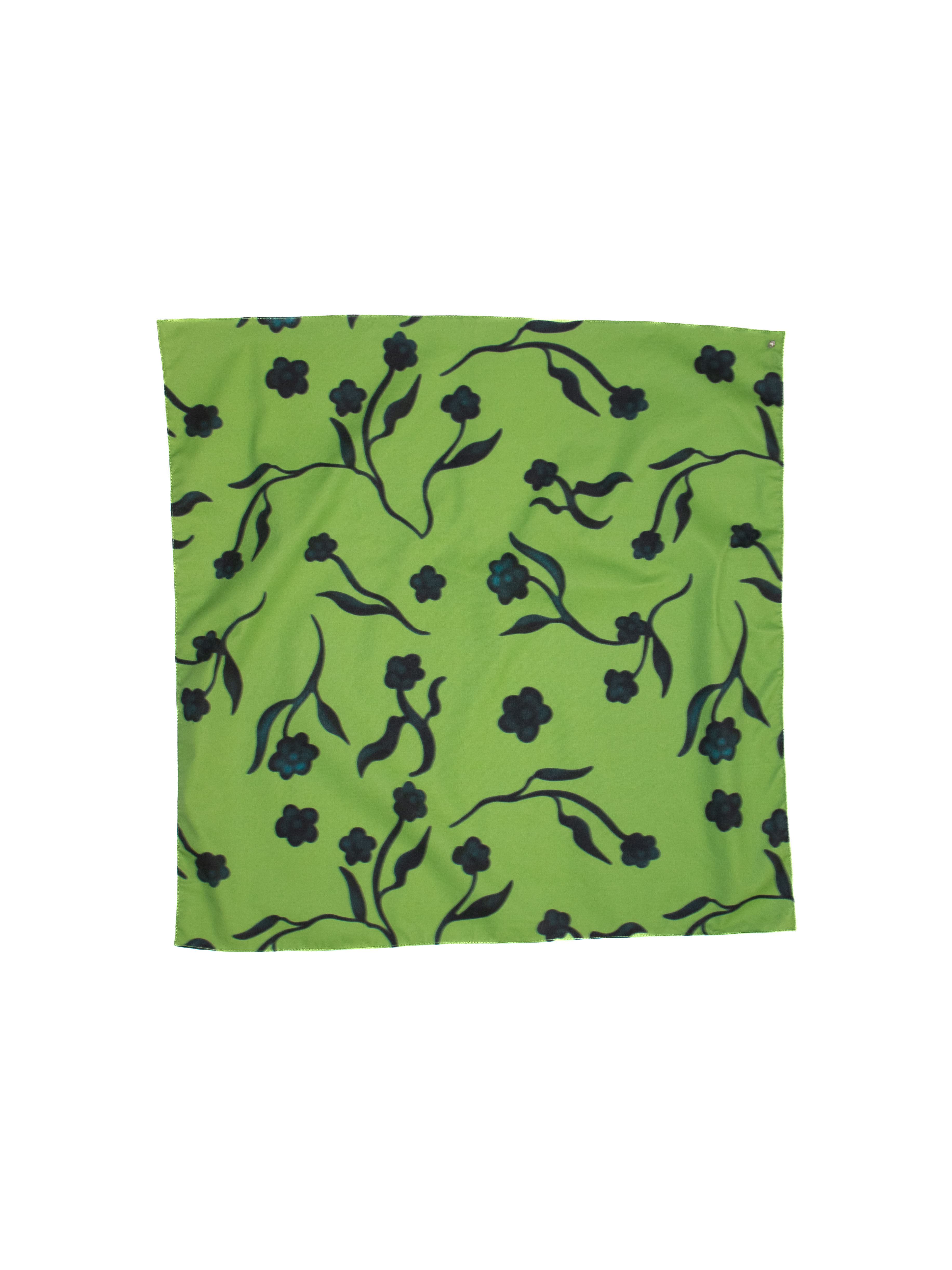 Leeann Huang / FLORAL PRINT BANDANA / LIME
