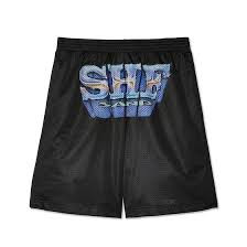 【SKY HIGH FARM WORKWEAR】SHF SAND Msize Sky High Farm / UNISEX SHF SAND MESH SHORTS KNIT / BLACK