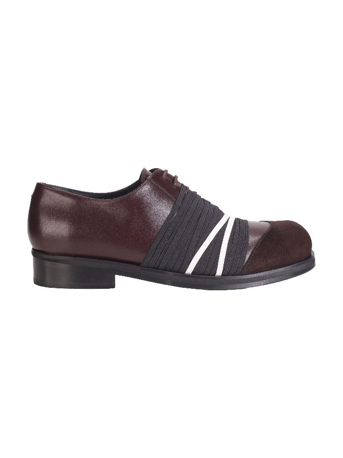 サムネイル： Stefan Cooke / ELASTIC BIKER DERBY / BROWN POLIDO IVORY DETAIL
