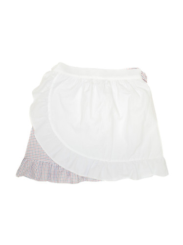 Ans Dotsloevner / APRON SKIRT MIDI / RED CHECK/WHITE | THE FOUR