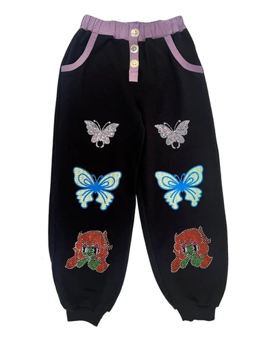 CHOPOVA LOWENA / Quimby Joggers / Black And Purple | THE FOUR-EYED
