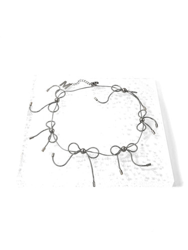 MARLAND BACKUS / BOW NECKLACE / SILVER | THE FOUR-EYED SHOP