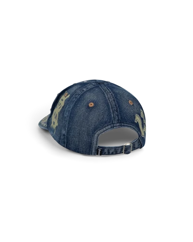 帽子 Aries Destyoyed Lece cap (Denim) ARIES / Studded Mega Graphic Denim Cap / Blue | THE FOUR-EYED SHOP