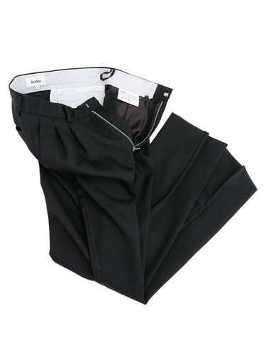 kudos / SIDE SEAM TROUSERS / BLACK | THE FOUR-EYED SHOP