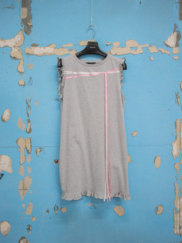 Ans Dotsloevner / CHILDHOOD WRAPPING DRESS / GRAY | THE FOUR-EYED SHOP