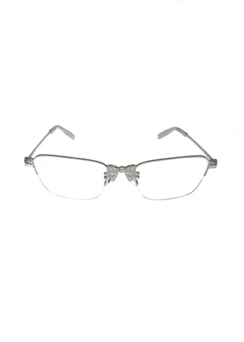 YVMIN x SHUSHUTONG / Metal Bowknot Glasses / Silver | THE FOUR