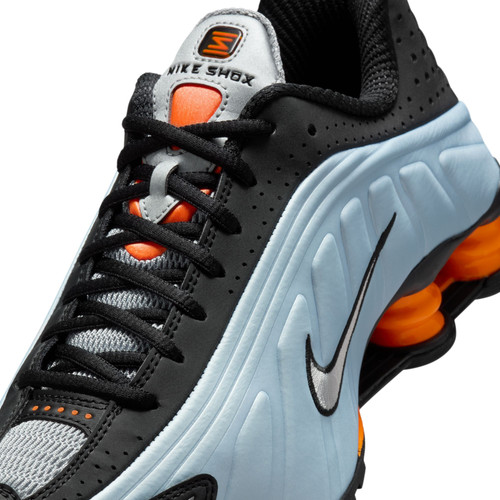 靴 Nike Shox R4 Blue Tint 24.5 NIKE SHOX R4 BLUE TINT/METALLIC SILVER-TOTAL ORANGE（ナイキ