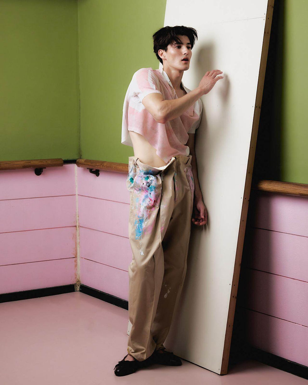 サムネイル： HOMMENA / Drape wide pants / Painted