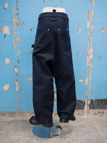 パンツ ans dotsloevner - pile bottoms Ans Dotsloevner / DOUBLE KNEE SAROUEL PANTS / NAVY | THE FOUR-EYED