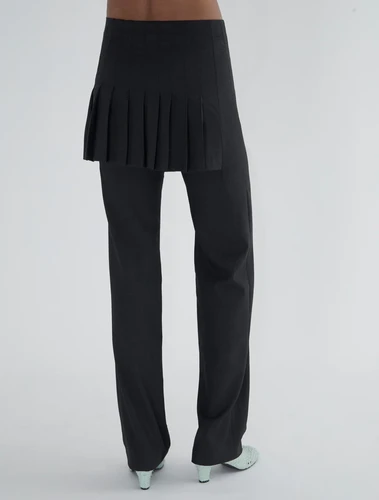 paloma wool 不規則なフレアのドレ Paloma Wool: Gray Folded V Neck