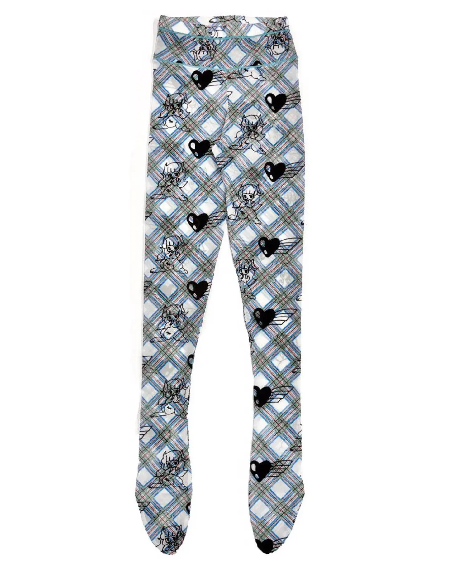 CHOPOVA LOWENA / Bunny Girl Argyle Mesh Leggings / Multi