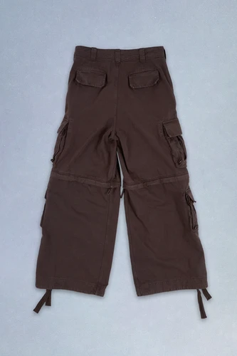 ERL / ZIP-OFF CARGO PANTS / BROWN | THE FOUR-EYED SHOP