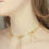 섬네일: MARLAND BACKUS / BOW NECKLACE  / GOLD