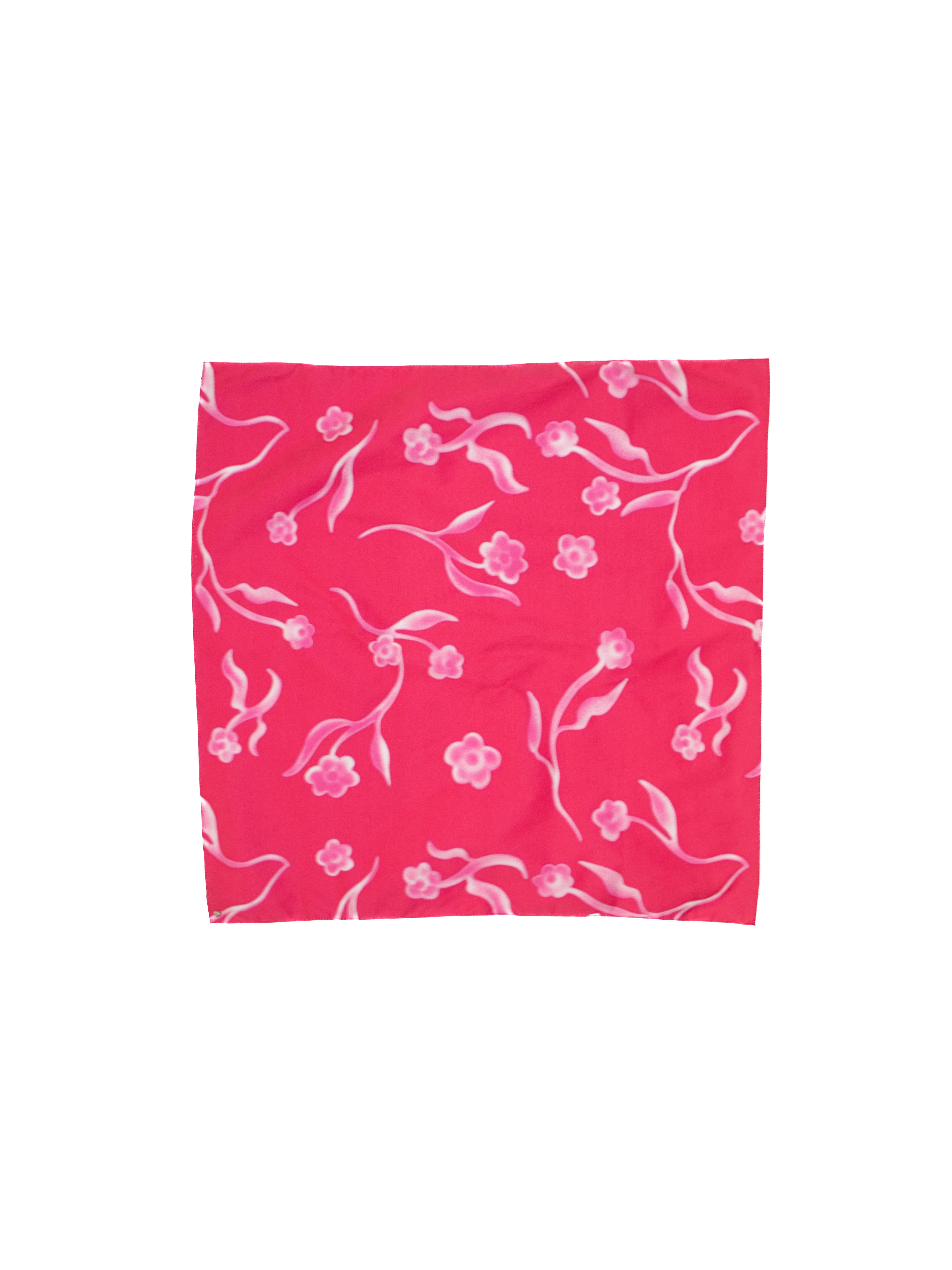 Leeann Huang / FLORAL PRINT BANDANA / PINK