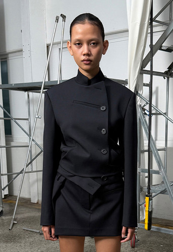 NEAU 4th Double breasted blazer ブラック Takara Suit Separates Notch Collar Double Breasted Blazer