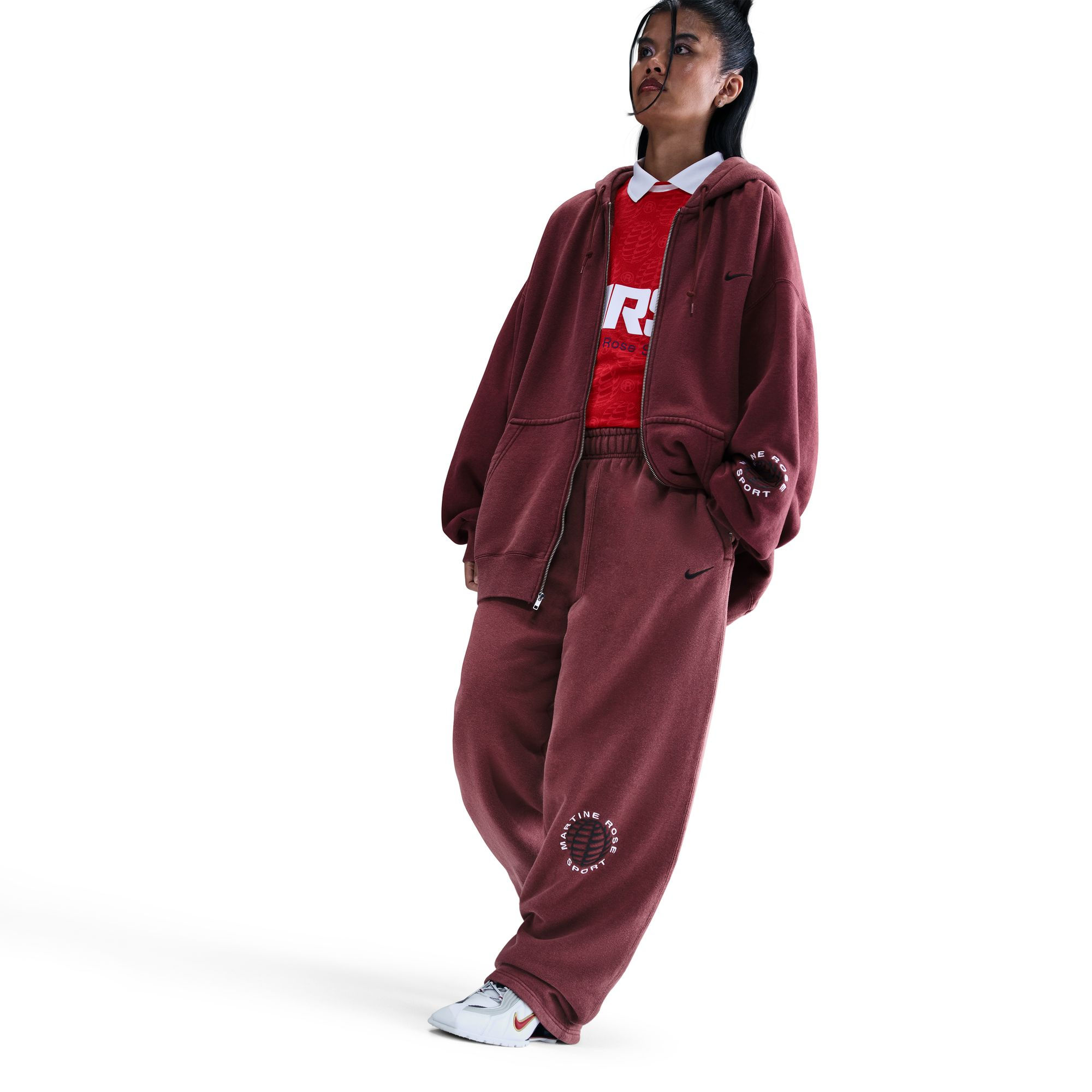 NIKE x Martine Rose / SWEATPANTS / BURGUNDY