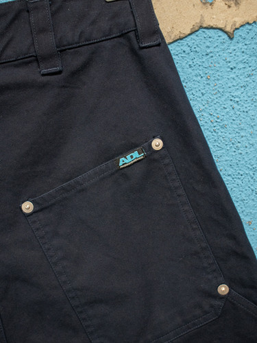 パンツ ans dotsloevner - pile bottoms Ans Dotsloevner / DOUBLE KNEE SAROUEL PANTS / NAVY | THE FOUR-EYED