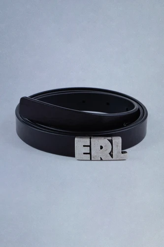 ERL / ERL LOGO BELT / LEATHER BLACK | THE FOUR-EYED SHOP