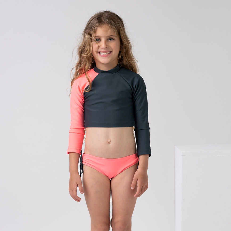Thumbnail: IVY pink swimsuit and bottom set
