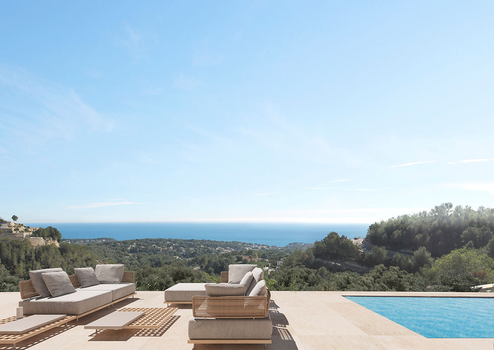 New luxury property, overlooking the Mediterranean Sea; fully finished.