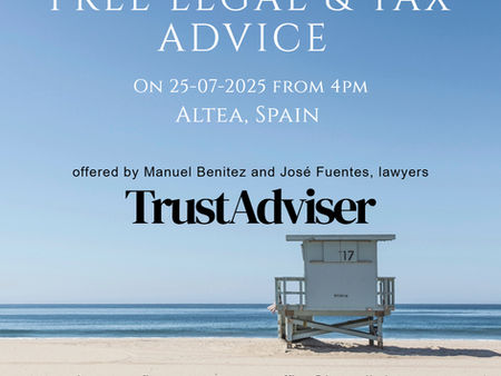 Altea 25-07-2025 : Free legal & tax advice