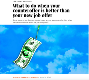 EvolveMe in FastCompany: should you accept a counteroffer?
