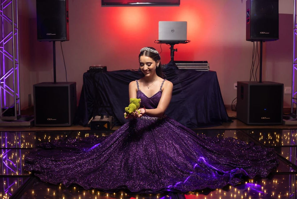 Debutante na pista de Led