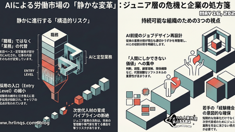 なぜ失業率は低いのに、若手ホワイトカラー採用が厳しくなっているのか / AI Is Reshaping the Labor Market:「アメリカ人事界隈」#アメリカHR #HRLinqs #HRLinqsLearning #HRLinqsConnect