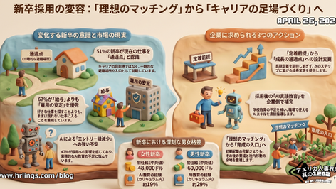 新卒採用の新常識:最初の仕事は“本命”ではなく“通過点”になる / A New Rule for Early Careers :「アメリカ人事界隈」#アメリカHR #HRLinqs #HRLinqsLearning #HRLinqsConnect