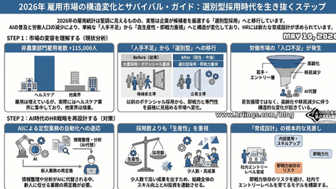 米国雇用市場、“強い数字”の裏で進む静かな選別 / Behind the Strong Numbers:「アメリカ人事界隈」#アメリカHR #HRLinqs #HRLinqsLearning #HRLinqsConnect