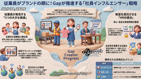 従業員がインフルエンサーに / Gap Turns Employees into Brand Creators :「アメリカ人事界隈」#アメリカHR #HRLinqs #HRLinqsLearning #HRLinqsConnect